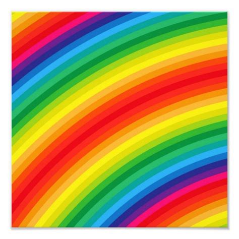 Rainbow Stripes Pattern Photo Print