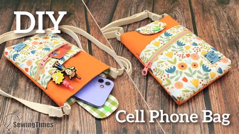 Diy Cell Phone Bag How To Make A Mobil Pouch Tutorial Sewingtimes
