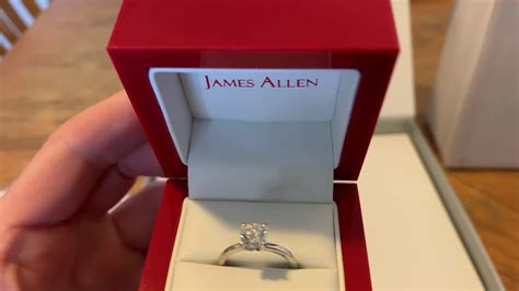 James Allen Engagement Ring Unboxing And Review 11 Carat Youtube
