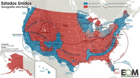 La Geografía Electoral De Estados Unidos Mapas De El Orden Mundial Eom