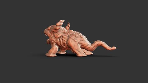 Sculpt January 2018 Jan 06 Monster Download Free 3d Model By Chaitanya Krishnan Chaitanyak
