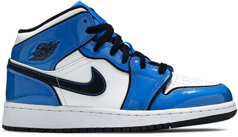 Air Jordan 1 Mid Se Signal Blue Gs Bq6931 402 Novelship