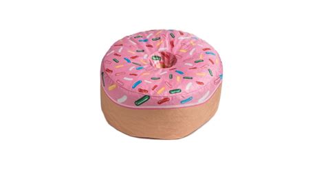 Wow Works Strawberry Donut Beanbag In Pink The Best Dorm Furniture