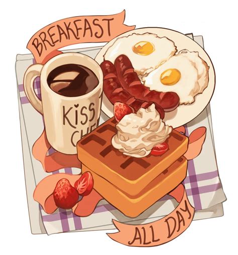 Breakfast ~ Illustration Food ~ Illustrations 2 In 2019 Food Food
