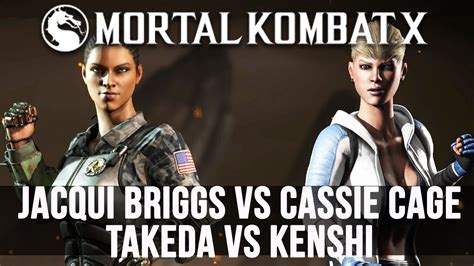 Mortal Kombat X Desafio Dos Inscritos Jacqui Briggs Vs Cassie Cage E Takeda Vs Kenshi Youtube