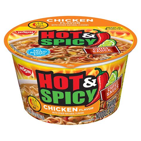 Nissin Hot And Spicy Chicken Ramen Noodle Bowls 18 Ct332 Oz Bjs