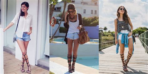 15 Chic Ways To Style Your Knee High Gladiators This Summer Outfits
