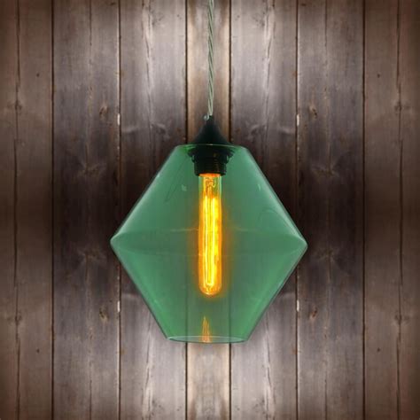 Green Glass Pendant Light | E2 Contract Lighting | Bespoke Products
