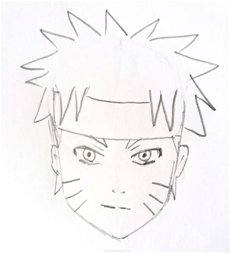 How To Draw Naruto Face Video Step By Step Tutorial