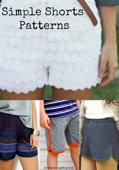 7 Simple Shorts Sewing Patterns