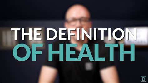 What Is The Definition Of Health Youtube