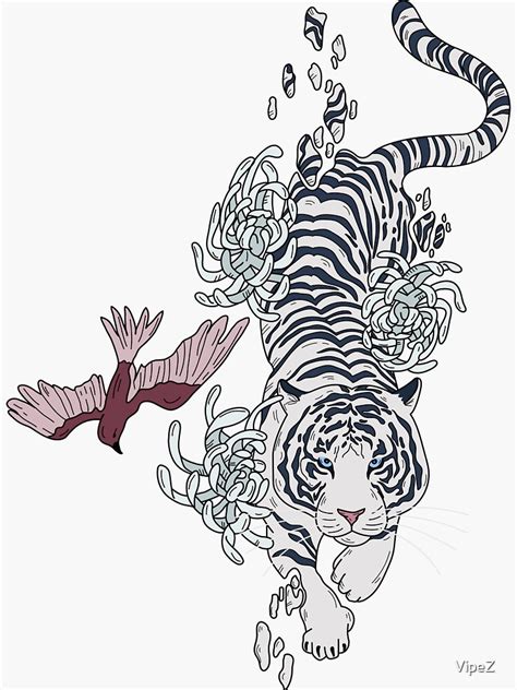 Unique Japanese Spirit Tiger My Spirit Animal Sticker For Sale By