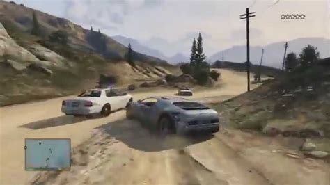 Gta V 5 Stars Police Chase Youtube