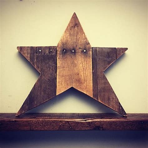 Reclaimed Wood Star Farmhouse Style Christmas Farmhouse Decor Wood