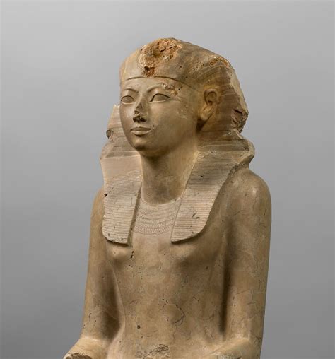 seated statue of hatshepsut new kingdom ca 1479 1458 b c r egyptology