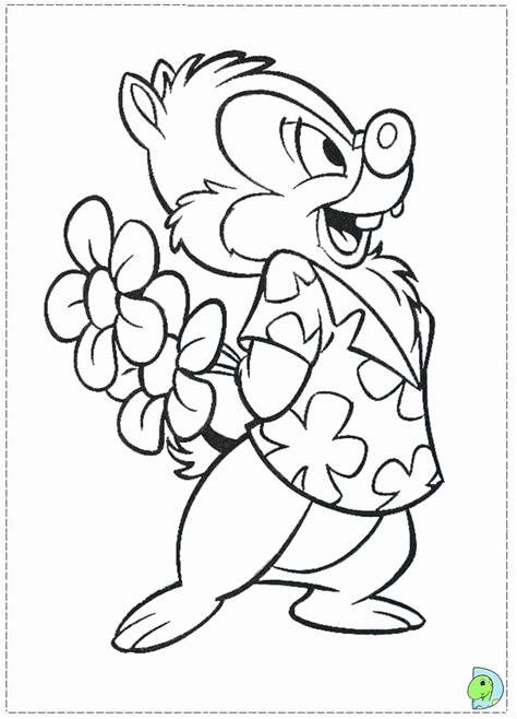 Kids Page Chip And Dale Coloring Pages