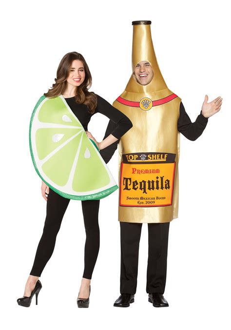 couple s tequila bottle and lime slice costume