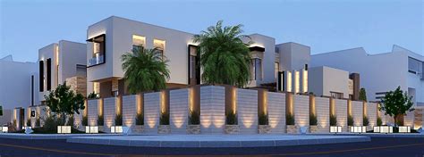 Villa In Dubai On Behance House Outside Design House Gate Design