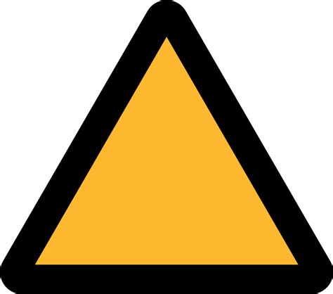 Yellow Triangle Warning Sign Clip Art Library