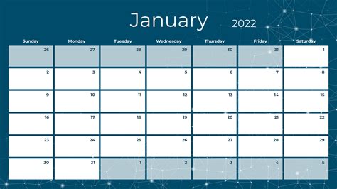 Simple Calendar 2022 Calendar Template