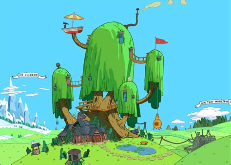 Tree House Adventure Time Wallpaper Adventure Time Art Adventure