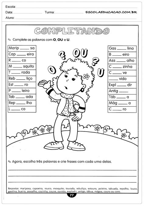 Atividades De Português 5º Ano Para Imprimir Educação