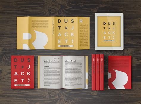 Book Mock Up Dust Jacket Edition Punedesign