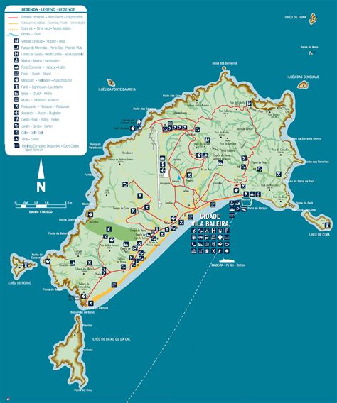 Karte von pestana porto santo. Carte interactive de l'île de Porto Santo à Madère