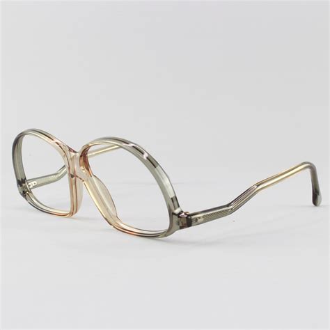 vintage eyeglasses 70s glasses clear gray glasses frames etsy