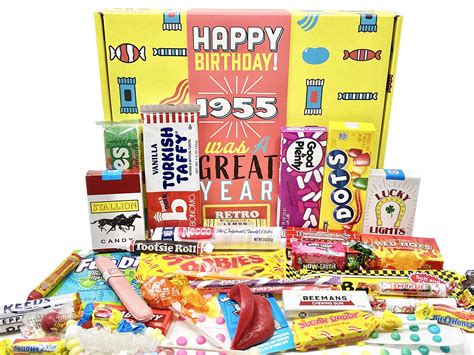 Buy Retro Candy Yum ~ 1955 68th Birthday T Box Of Nostalgic Candy