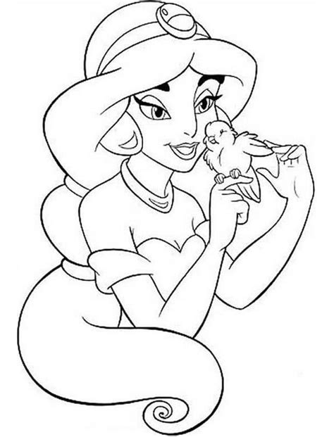 Desenhos De Princesa Jasmine E Para Colorir E Imprimir ColorirOnline Com