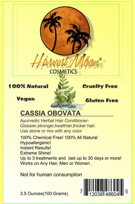 I heard that dark hair dye causes cancer, and i'm worried. Cassia Obovata Powder | Harvest Moon