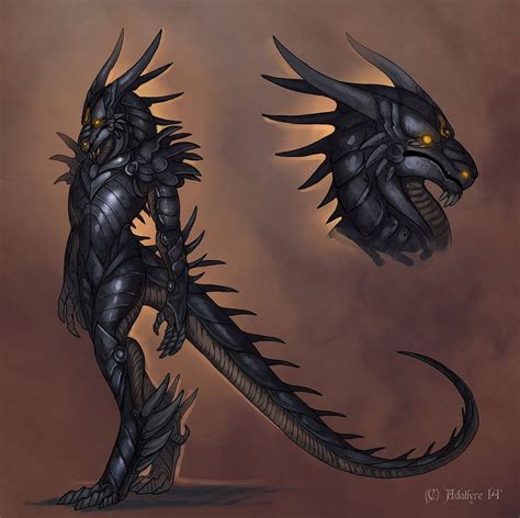 Pin By Austin Hathaway On Fantasy Humanoid Dragon Dragon Art