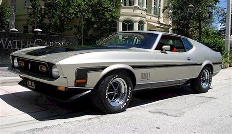 Light Pewter Silver 1971 Mach 1 Ford Mustang Fastback Mustangattitude