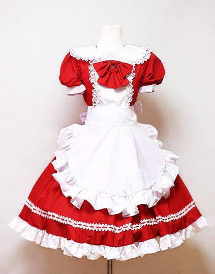 Buy Red Maid Dress In Stock