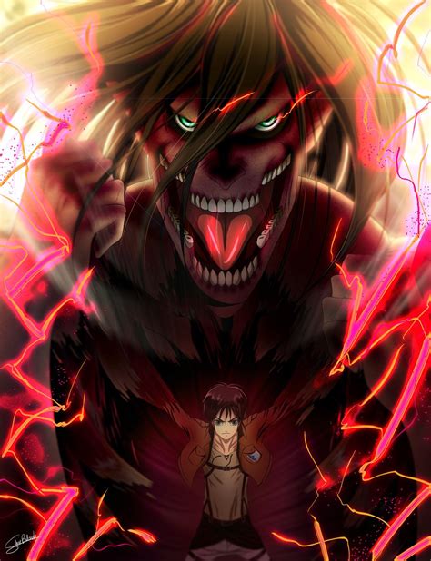 Eren Titan Transformation By Hawaiigurl123 Titãs Anime