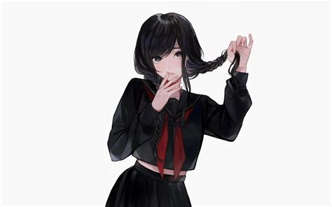 Roblox Black Anime School Uniform