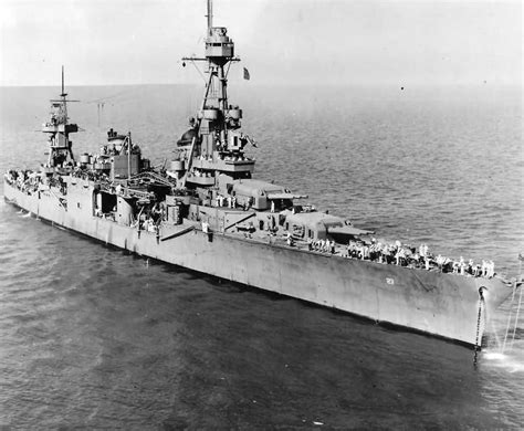 American Heavy Cruiser USS Chester CA World War Photos