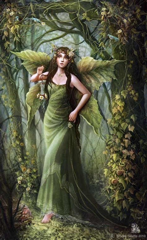Brooke Gillette Green Leaf Fairy Fairy Art Fairy Tales Fairy Magic