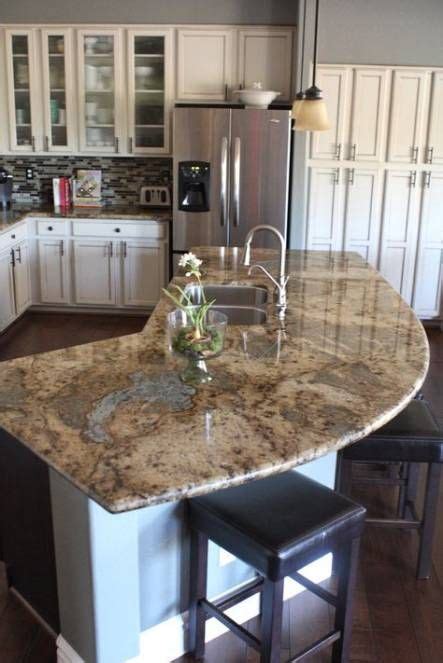 Kitchen Island Curved Granite Colors 40 Ideas Kitchen Remodel