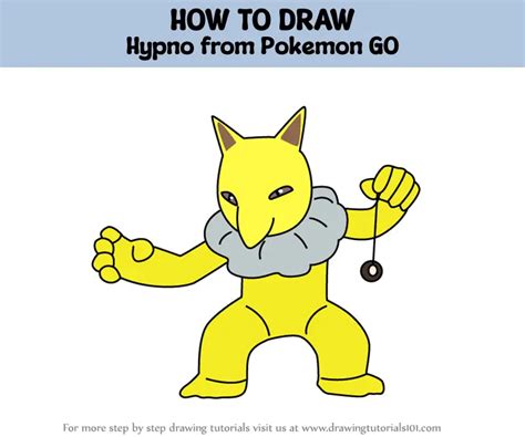 How To Draw Hypno From Pokemon Go Pokemon Go Step By Step