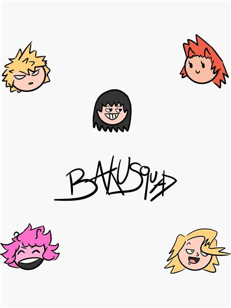 Bakusquad Emoji Sticker Set Sticker For Sale By Mxmorgie Redbubble