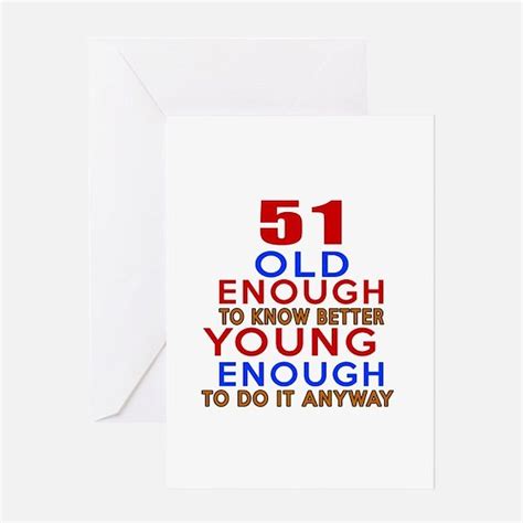 51st Birthday Greeting Cards Thank You Cards And Custom Cards Cafepress