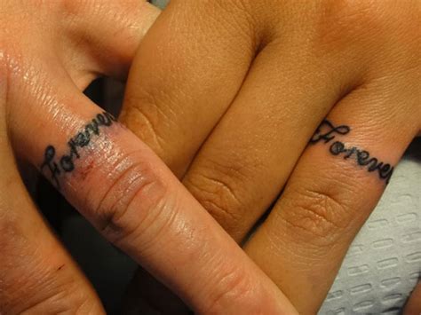 42 Lovely Finger Tattoos For Couples