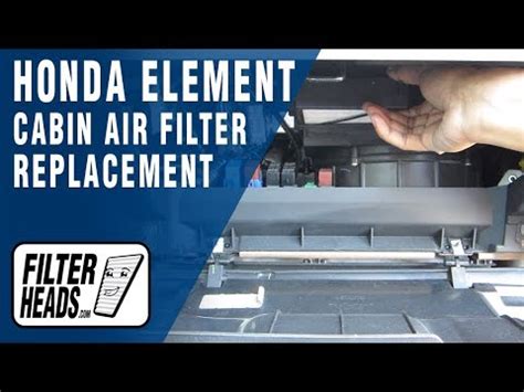 A cabin filter can even capture tiny pieces of tire from the highways. How to Replace Cabin Air Filter Honda Element - YouTube