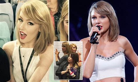 Taylor Swift Lookalike Olivia Sturgiss Finally Meets Singer In Australia Daily Mail Online
