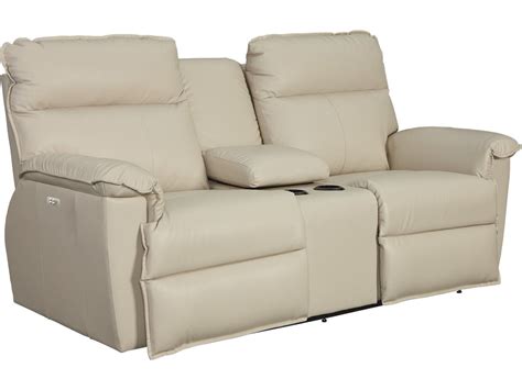 La Z Boy Living Room Power Reclining Loveseat With Headrest And Console