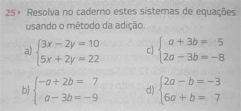 Resolva No Caderno As Equações
