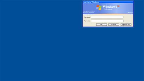 Windows Xp Login Screen