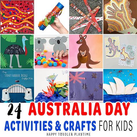 24 Amazing Australia Day Crafts For Kids Happy Toddler Playtime